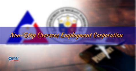 non-stop overseas employment corp|Work Abroad .